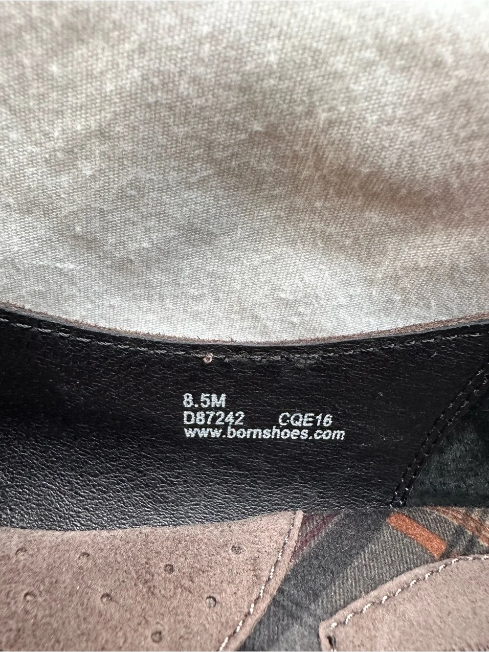 Born Women’s Dark Grey Suede Slip-On flats.